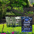 PAMBO Graduation Garden Flag Class of 2024, Blue Congrats Grade Flag for Outside Hanging Decors 12x18 Inch Burlap...
