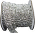 1 Yard 4 Rows SS16 3/5 inches Close Rhinestone Chain Trims Cup Chain Wedding Cake Decoration (Clear Rhinestone+Silver Plated Chain)...