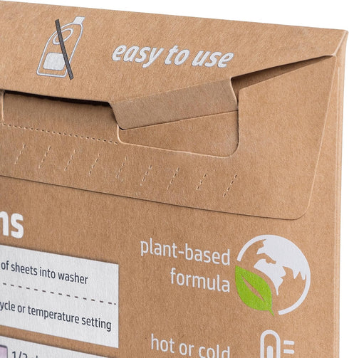 Homevative Laundry Detergent Sheets, 30 Sheets, Up to 60 Loads, Easy Dissolve, Fresh & Clean, Eco package, HE Compatible, Septic friendly, Great f...