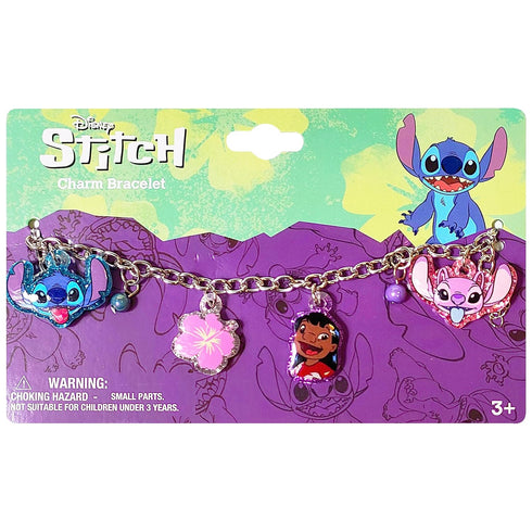LUV HER Lilo and Stitch 7" Bracelet with Metal Charms - Disney Stitch - Ages 3+...