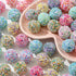20mm Rhinestone Beads Shine Disco Ball Beads Easter Chunky Bubblegum Beads Crystal Round Beads for Pen Bag Chain Jewelry Making (Color-1)...