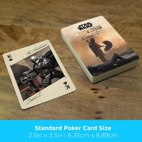 AQUARIUS Star Wars Playing Cards - Art of The Mandalorian Themed Deck of Cards for Your Favorite Card Games - Officially Licensed Star Wars Mercha...