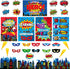 Outus 33 Pcs Hero Theme Classroom Decorations Bulletin Board Set Hero Posters and Banners Hero Sayings Cityscape Cutouts for Classroom Pre School ...