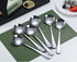 Kyraton 6-Piece Stainless Steel Round Soup Spoons - Dinner & Table Spoons, Silverware Set, Dishwasher Safe...