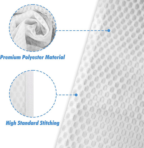 Mesh Laundry Bags for Delicates - Durable Lingerie Bags for Washing Delicates with Elastic Zipper Protector, Delicates Bag for Washing Machine and...