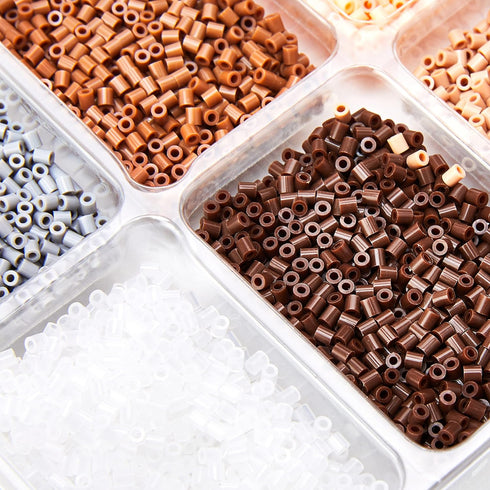 Perler Beads Neutral Color Mini Beads Tray For Kids Crafts, 8000 pcs...