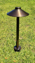 9 Inch In Ground Stake with Solid Brass 0.5 Inch NPT Thread and Side Wireway for Easy Installation, Outdoor Lights Garden Stakes for Landscape Lig...