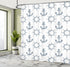 Ambesonne Ships Wheel Shower Curtain, Anchors and Steering Wheels Pattern Pirates Sailors Marine Themed Print, Cloth Fabric Bathroom Decor Set wit...