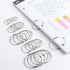 Mr. Pen- Binder Rings, Loose Leaf Binder Ring, 36pc, Assorted Sizes, Book Binder Rings, Ring Binder Clips, Metal Rings for Index Cards, Rings for ...