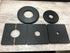 2 Pcs Wall Split Flange, ABS Square Self-Adhesive Escutcheon Plate Buckles Design for 1.3"/33mm Diameter Pipe...