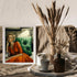 Posterizer 1 pcs-romantic scene-woman in orange dress-Vintage Art-Inspirational Women's Art-Gift for Woman, Women, Wife, Girlfriend- unframed wall...