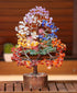 Crocon Seven Chakra Gemstone Tree Feng Shui Figurine Money Bonsai Good Luck Reiki Healing Crystals Balancing Decoration Ornament Sculpture Wealth ...
