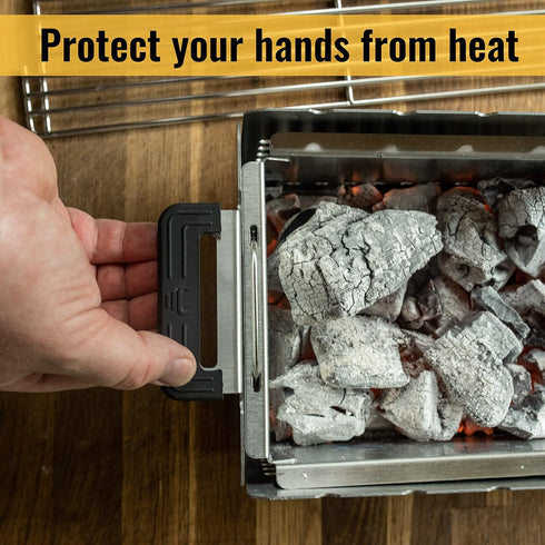 Genuine Yak Grills Silicone Handles Designed for The Yak 400 Series Grill | Helps with Comfortable and Secure Grip When Moving The Yak Charcoal Gr...