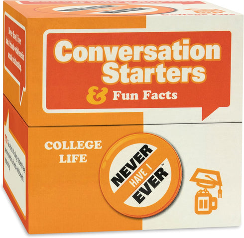 Never Have I Ever Conversation Starters: College Life Edition | Funny Card Game for Parties, Pregames, Spring Breaks, and Vacations | Fun Card Gam...