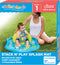 SwimSchool Baby Splash Play Mat – Inflatable Play Pool for Babies & Infants with Backrest – Includes Baby Water Toy Rings– Seafoam Blue Lemon...