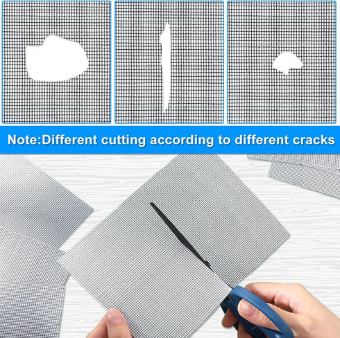 24 Pcs Window Screen Repair Kit, 5 x 7 Inch Screen Repair Tape, Self Adhesive Screen Repair Patch Fiberglass Replacement Screens for Window Screen...