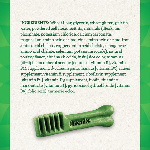 Greenies Original Large Natural Dental Care Dog Treats, 6 oz. Pack (4 Treats)...