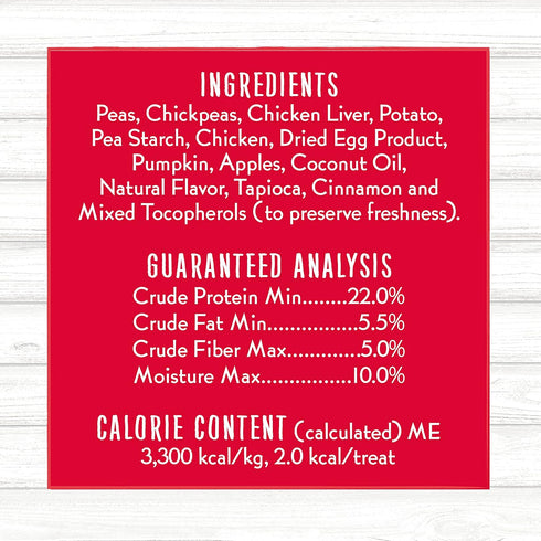 Charlee Bear Grain-Free Bear Crunch Chicken, Pumpkin & Apple Flavor - Net Wt 8 oz....