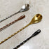 Rippl Cocktail Mixing Spoons - Bar Spoons for Stirring Cocktail Drinks - Bartender Tools for your Home Bar Set - Set of 4 Long Spoons for Stirring...