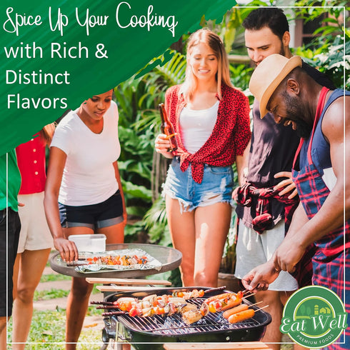 Eat Well Mixed Peppercorn Blend and Coarse Crystal Himalayan Salt, Premium Whole Black Peppercorn Medley 12 oz & Natural Coarse Grain Himalayan Pi...