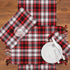 C&F Home Fireside Plaid Cotton Machine Washable Cloth Napkins Set of 6 Christmas Xmas Thanksgiving Winter Fall Autumn Harvest Dining Dinner Kitche...