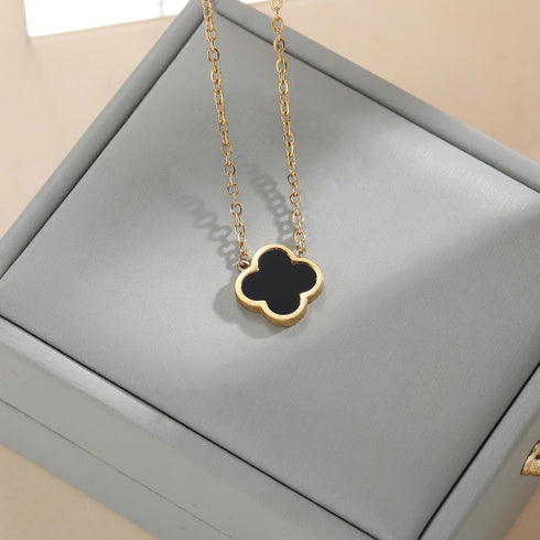 18K Gold Plated Clover Necklace for Women Four Leaf Clover Necklace Flower Lucky Pendant Dainty Jewelry Gifts...