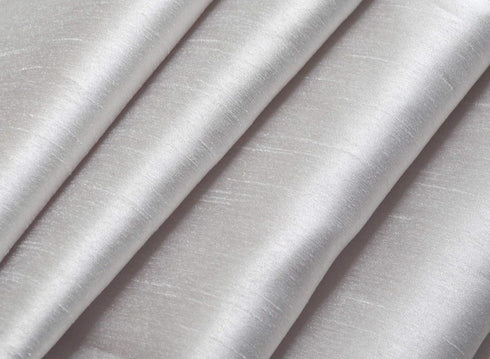 Aiking Home Solid Faux Silk window Valance, Silver-Size 56''x16''...