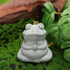 Frog Stone Statue Decor, Yoga Zen Pose Meditation Accessories Cute Figurines Frog Gifts Garden Decor Desk Decorations...