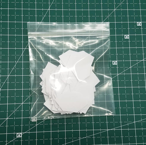 1" Elongated Hexagon English Paper Piecing EPP Set of 100...