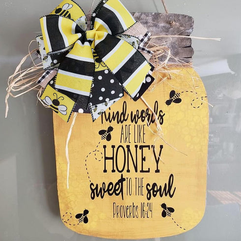Black, White and Yellow Stripes Wired Ribbon, Bee Wired Ribbon, Spring and Summer Burlap Ribbon for Decorative 2.5”x10yds (Yellow, Black&White)...