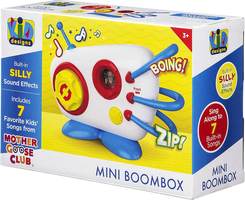 eKids Mother Goose Club Mini Boom Box Toy 7 Favorite Kids Songs Built in Silly Sound Effects & More Fun Easy to Use or Present...