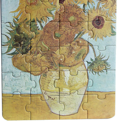 24 Pieces Twelve Sunflowers Puzzle, Toddler Artist Puzzles for Kids Ages 3-5, 4-8 Easy-an Intellectual Decompression Entertainment Game and Presch...