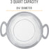 U.S. Kitchen Supply Stainless Steel Colander Strainer Basket - 3-Quart Colander with Resting Feet & Handles - Wide Rim Sieve, Stainless Steel Stra...