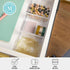 Martha Stewart Brody Desktop Storage Organizer, Stack and Slide Plastic Organizer Tray, Organizer for Office, Kitchen, or Vanity, 3" x 3.75", Clea...