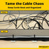 Super-Adhesive X-Large Cable Tie Mounts 100 Pack For Fast, Frustration-Free Wire Management. Anchor These Zip Tie Bases Tools-Free With Sticky Bac...
