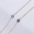 Tasiso 14K Gold Plated Evil Eye Choker Necklace Blue White CZ Diamond Eye Pendant Necklace Cute Boho Tiny Evil Eye Protection Necklace for Women M...