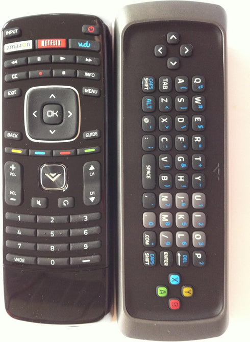 with Vudo Netflix GiveAbay Key-New Vizio True Original XRV1TV Internet Dual Side Keyboard QWERTY Remote Control with Vudo Netflix GiveAbay Key...