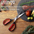 LIVINGO Kitchen Shears Heavy Duty: Cooking Scissors Dishwasher Safe Come Apart Sharp Forged Stainless Steel Blade Utility Food All Purpose for Cut...