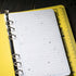 Field Ring Binder, 1/2" Capacity, 7.875 x 5.625 x 0.75, Yellow...