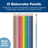 Faber-Castell Grip Watercolor EcoPencils: 12 Watercolor Pencils with Brush, Color Pencil Set, Art Supplies for Kids...
