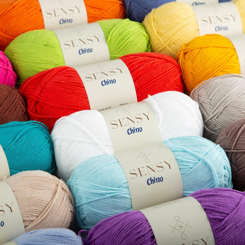Sensy Chino Soft Cotton Yarn, Soft Baby Cotton Yarn, Amigurumi Yarn, 3.5 oz, 360 Yards, Gauge 2 Fine (Fuchsia)......