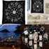 Indian Consigners Altar Cloth Zodiac Witchcraft Alter Tarot Spread Top Cloth Wiccan Square Spiritual 36 by 36 Sacred Cloth Galaxy (Zodiac Silver)...