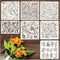 Large Flower Stencils for Painting Floral Leaf Stencil Rose Vine Background Template Paint Stencils for Painting on Wood Burning Art Craft Canvas ...