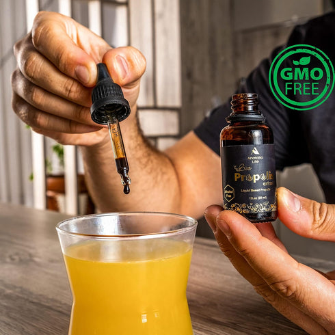 Natural Bee Propolis Extract, 30 mL, Advanced Liquid Tincture Immune System Booster and Seasonal Defense, Pure High Potency Herbal Supplement, Non...
