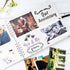 Bstorify Square Scrapbook Photo Albums 50 Pages (28 x 22 cm) White Thick Paper, Hardcover, Metal Corners, Ribbon Closure - Ideal for Your Scrapboo...