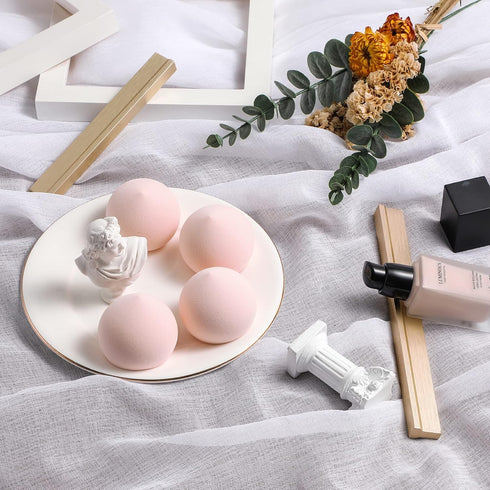DAB&GLOW Ultra Soft Wet Dry Marshmallow Makeup Sponge Set Latex Free Mochi Blender for Foundation Powder Cream Concealer Bronzer Blush Perfect Fla...