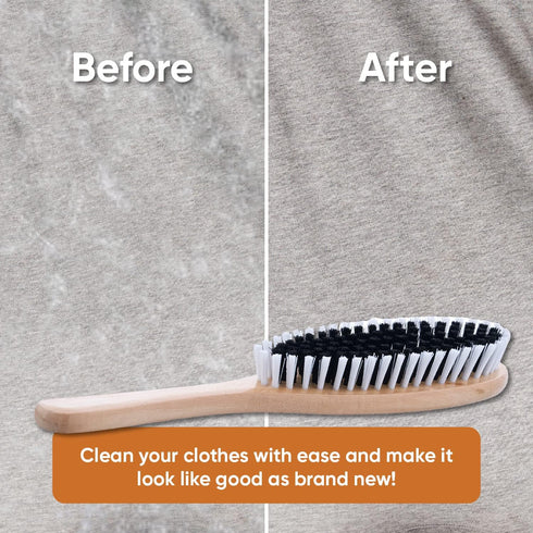 Clothes Brush Garment Brush Sturdy Bristles, Garment Lint Remover, Wool Suits, Lint Brush, Pet Hair Removel, Suede, Dust, Hat Brush Durable Wood H...