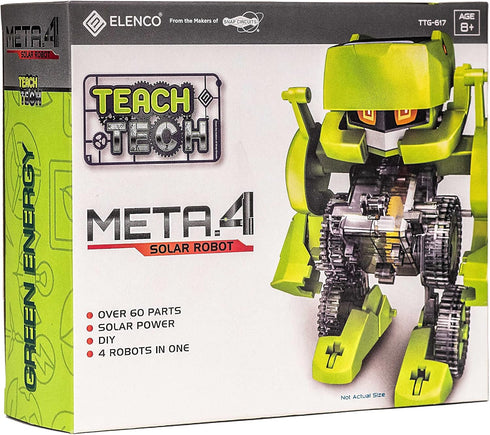 "Meta.4", Transforming Robot, STEM Solar Toys for Kids 8+...