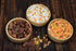 Mango Wood Round bowl Perfect for Nuts, Candy, Appetizer, Snacks, Olive and Salsa. Looks Absolutely Beautiful With Your Kitchen Setting. (5" x 5" ...
