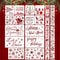 38 Pieces Christmas Stencils Template Christmas Painting Stencils Reusable Christmas Snowflake Stencil for Art Drawing Spraying Window Glass Door ...